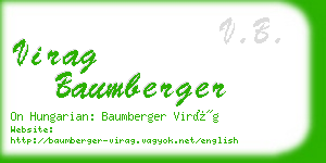 virag baumberger business card